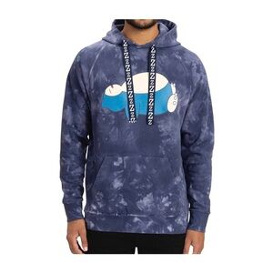 Pokémon Snorlax Blue Mineral-Wash Pullover Hoodie, Small